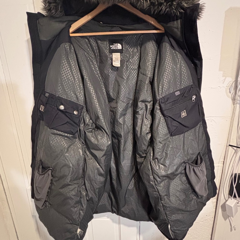 Vintage 2000s The North Face McMurdo Parka XL Goose Down HyVent Fur Hood - Picture 4 of 12
